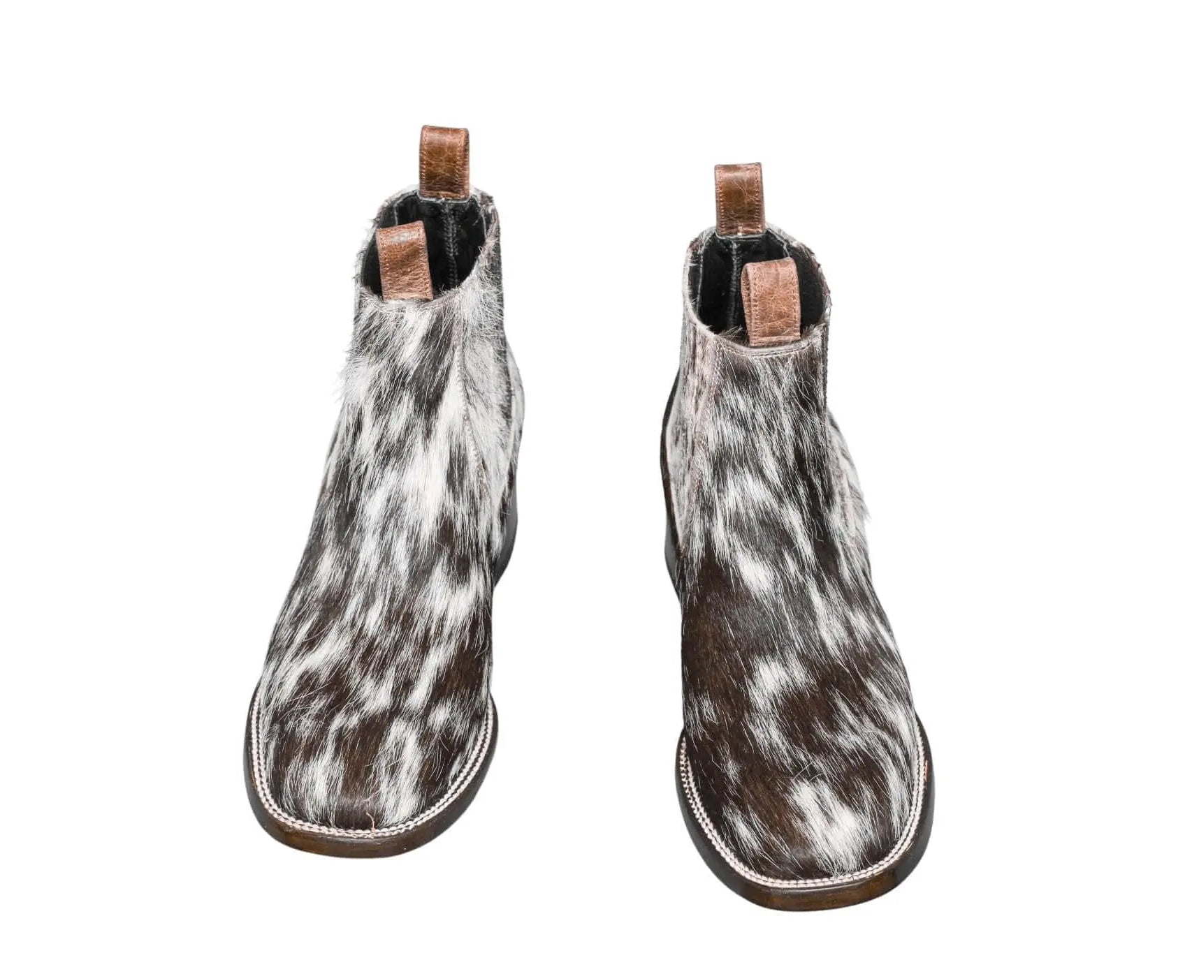 Aurora Cowhide Boots – Size 8 – Handmade Western Boots for Women