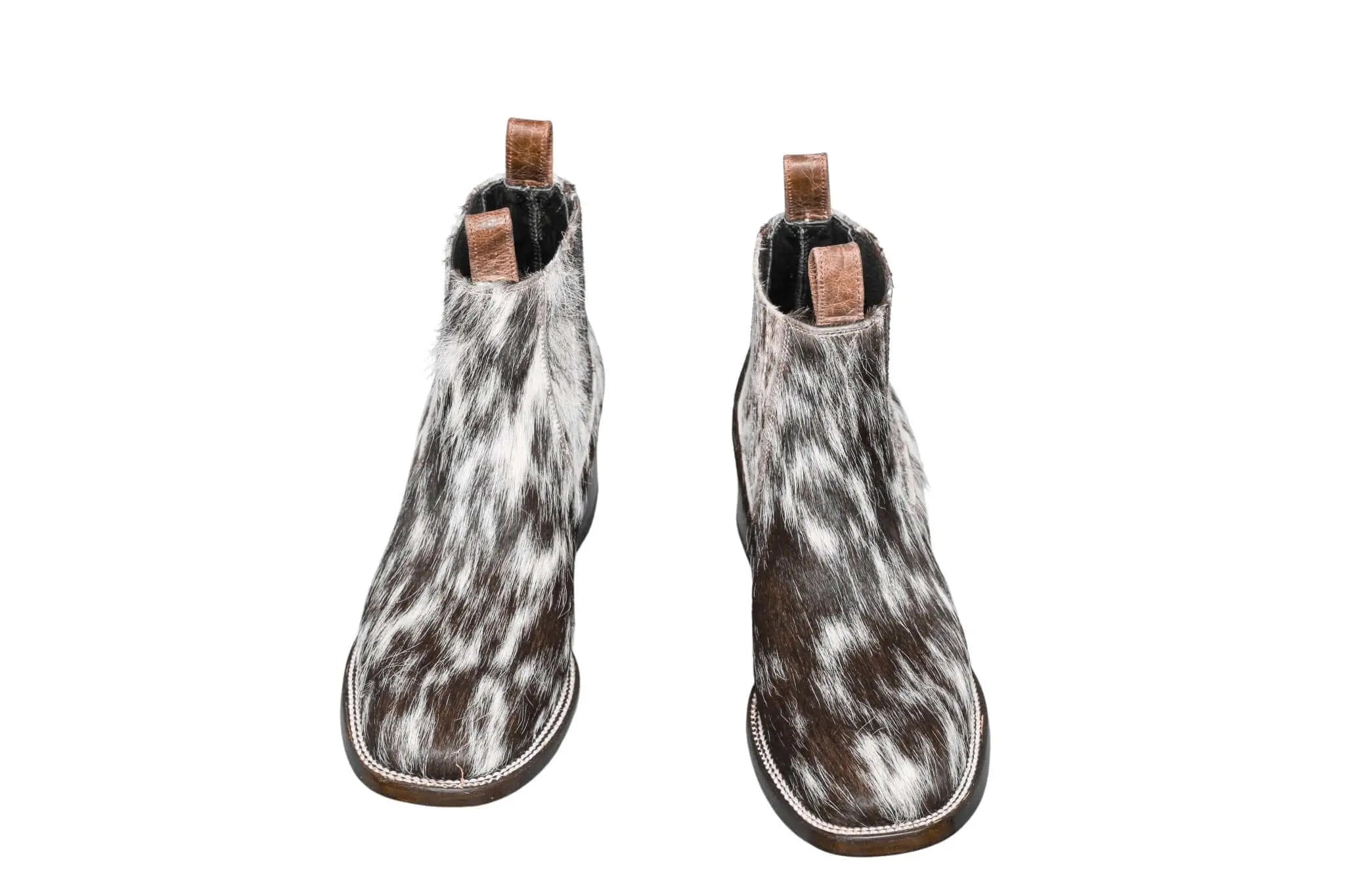 Aurora Cowhide Boots – Size 8 – Handmade Western Boots for Women