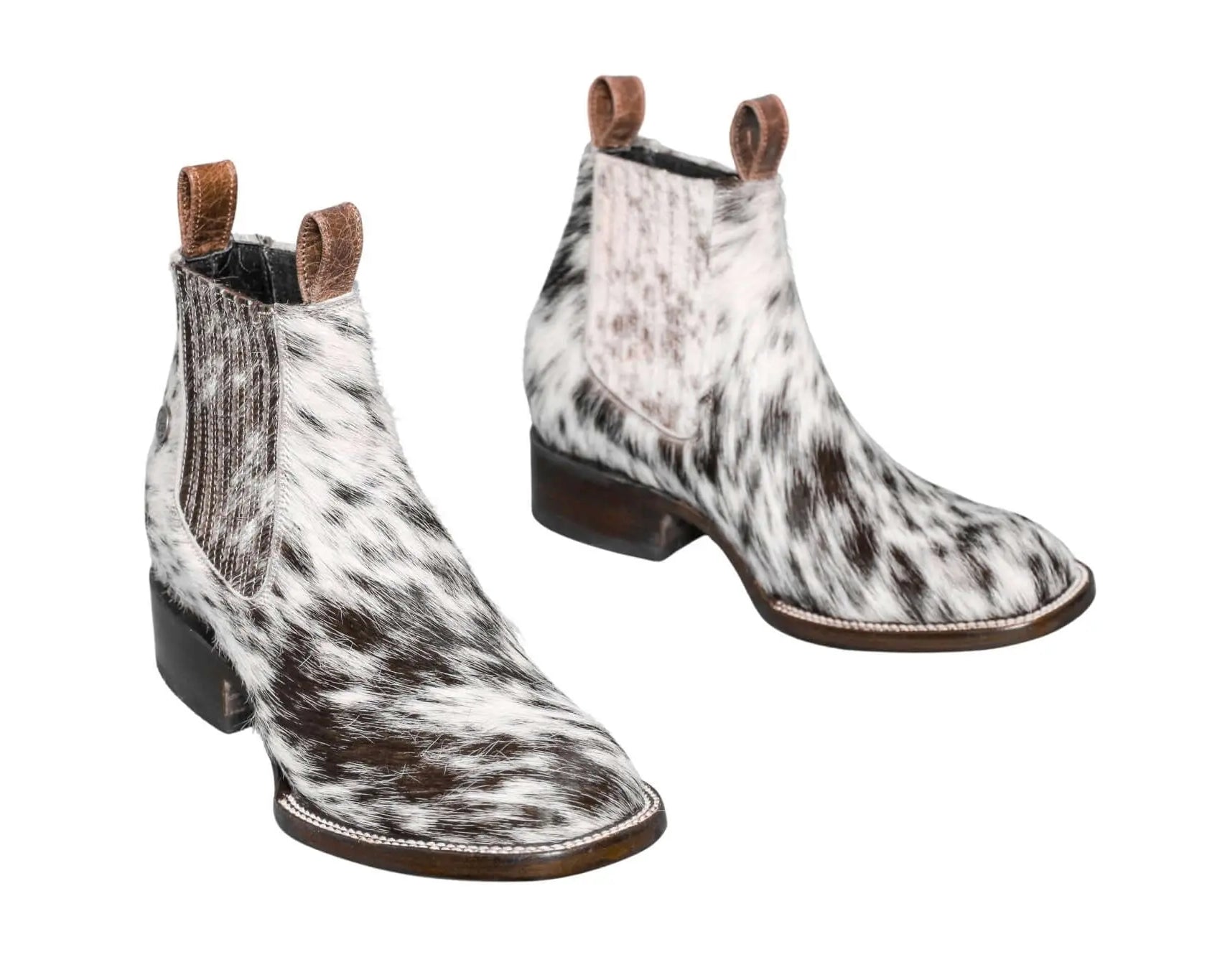 Aurora Cowhide Boots – Size 8 – Handmade Western Boots for Women