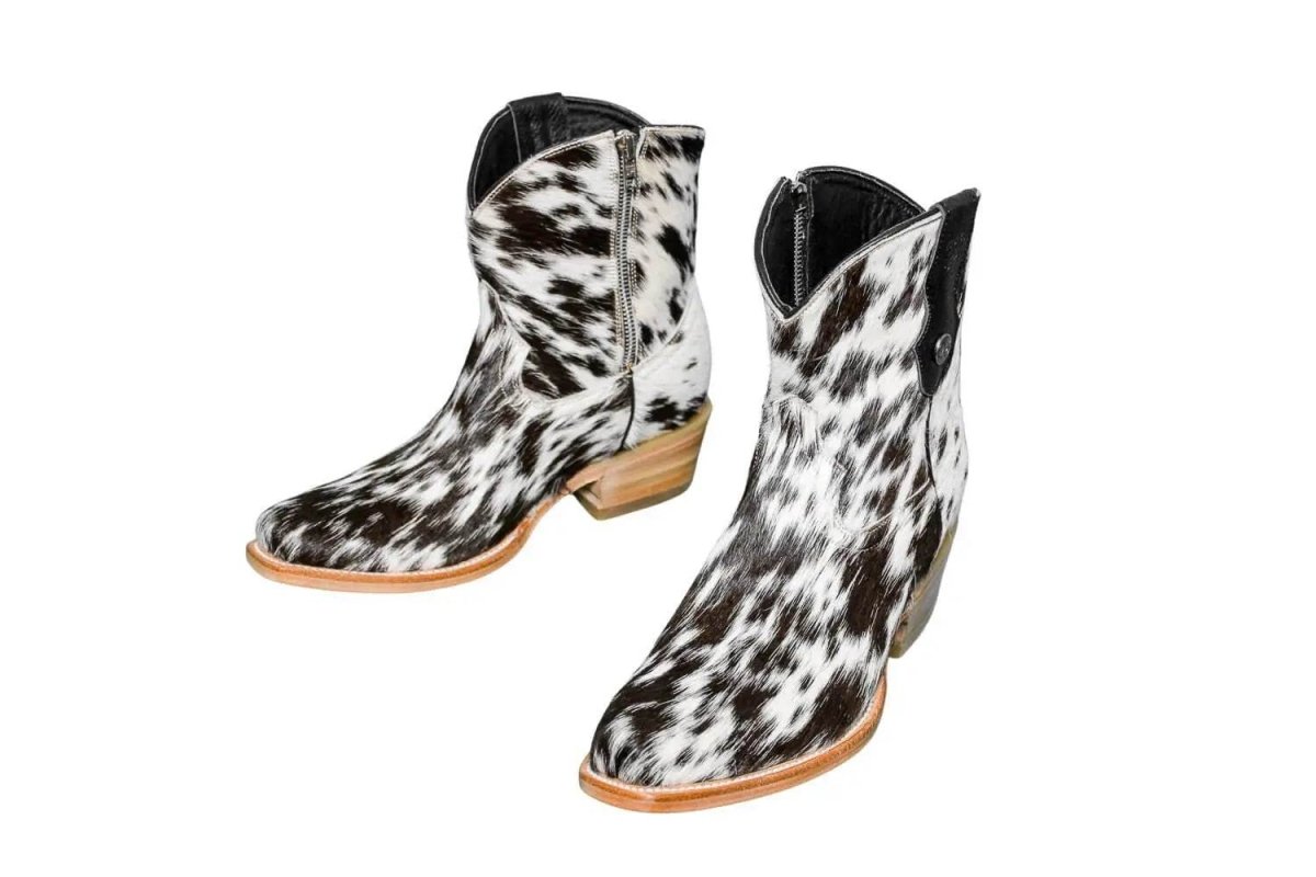 Loretta Cowhide Boots – Size 7.5 – Western Boots for Women