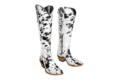 The Lorraine Boots - PREORDER - Black & White (OPEN)