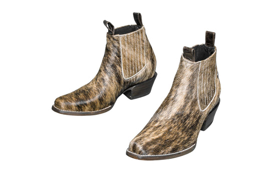 Aurora Hair-on-Hide Ankle Boot Collection | Unique Handcrafted Western Boots