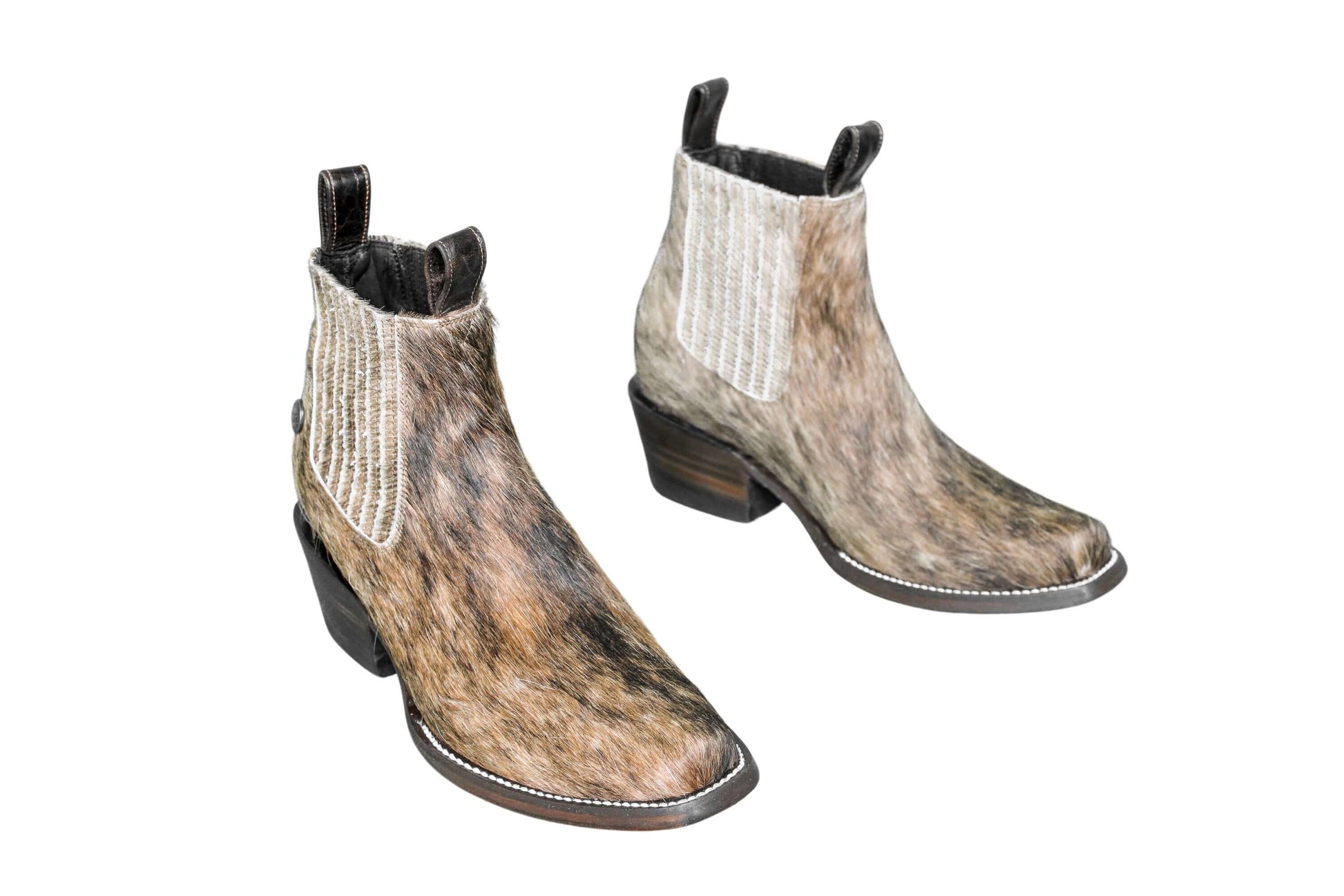 Aurora Hair-on-Hide Ankle Boot Collection | Unique Handcrafted Western Boots