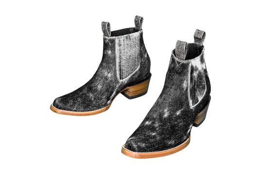 Aurora Hair-on-Hide Ankle Boot Collection | Unique Handcrafted Western Boots