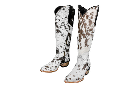The Lorraine Boots - PREORDER - Tricolor Brown & White (CLOSED)
