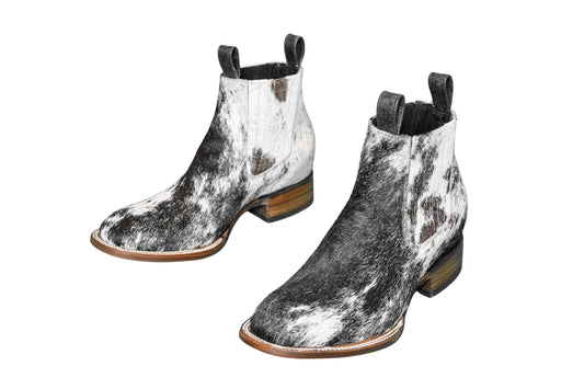 Aurora Hair-on-Hide Ankle Boot Collection | Unique Handcrafted Western Boots