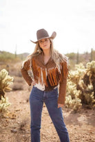 The Charlotte Hair - on hide Fringe Jacket - Stiefeld Boots