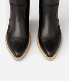 Jolene High Heel Boots – Outlaw Black Leather - Stiefeld Boots