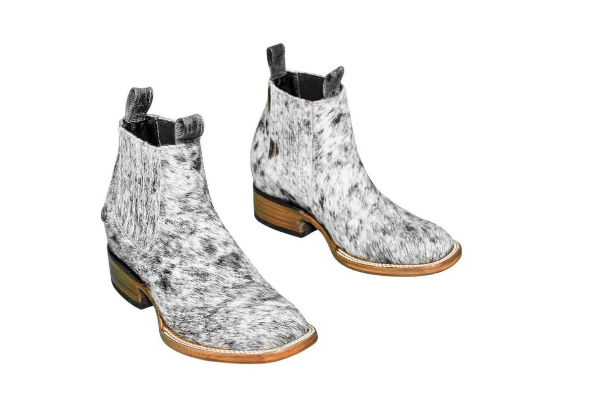 Aurora Cowhide Boots – Size 8 – Handmade Western Boots for Women