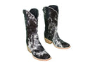 Carmen Tall Cowhide Boots – Hair-on Hide – Size 6.5 – Handmade Western Boots for Women