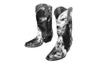 Carmen Tall Cowhide Boots – Hair-on Hide – Size 7 – Handmade Western Boots for Women