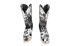 Carmen Tall Cowhide Boots – Hair-on Hide – Size 8 – Handmade Western Boots for Women