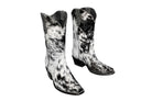 Carmen Tall Cowhide Boots – Hair-on Hide – Size 9 – Handmade Western Boots for Women