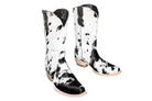 Carmen Tall Cowhide Boots – Hair-on Hide – Size 9.5 – Handmade Western Boots for Women