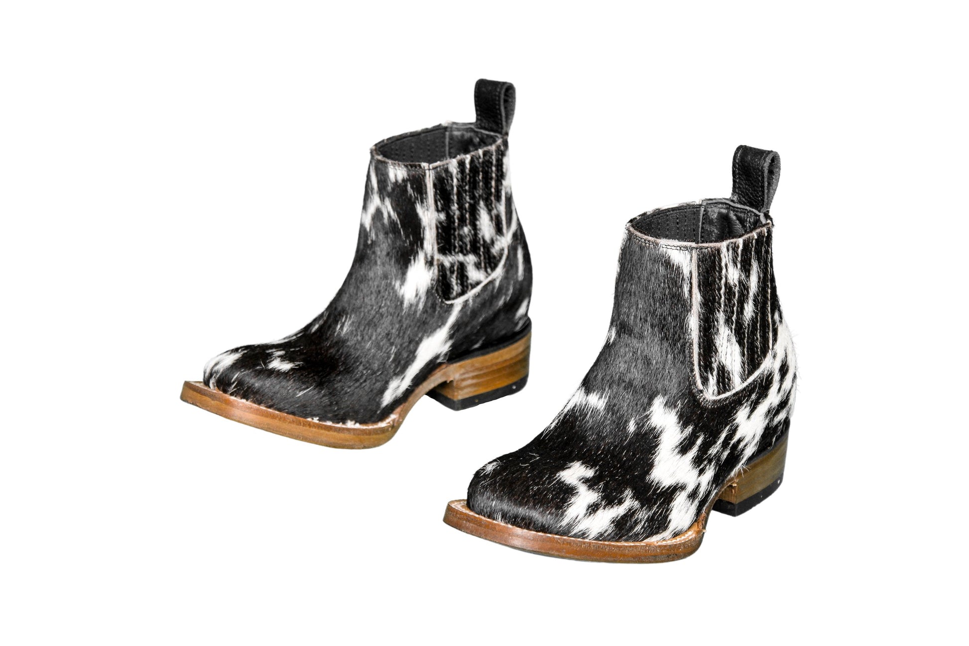 Cowhide boots for kids children hair-on hide