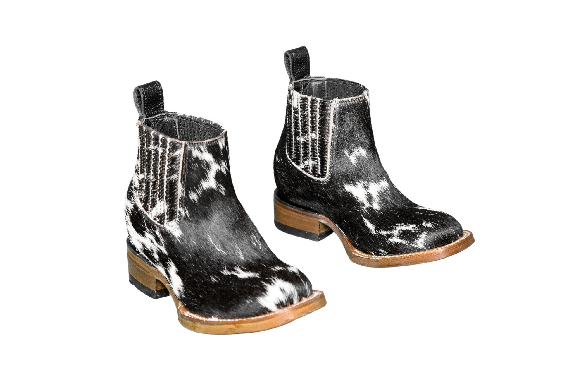 Cowhide boots for kids children hair-on hide