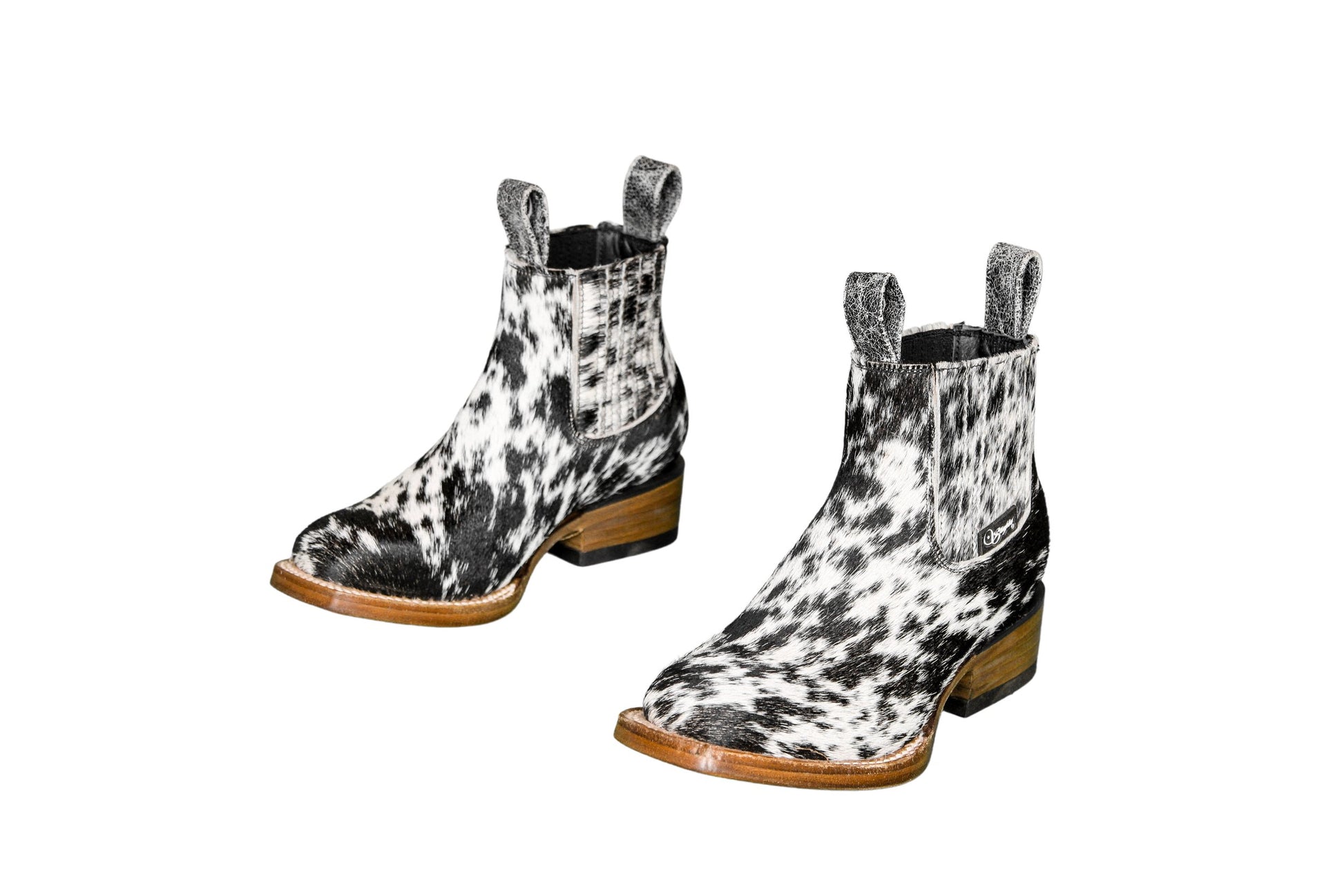 Cowhide boots for kids children hair-on hide