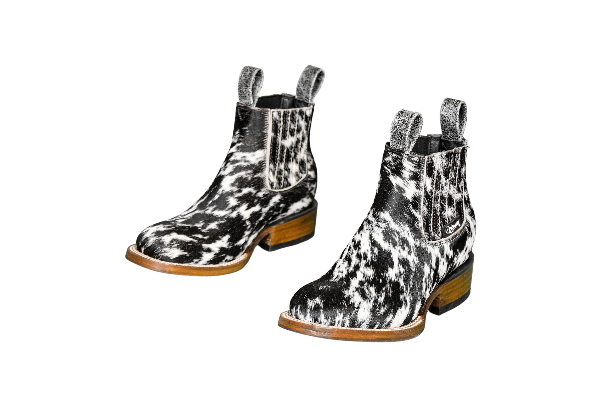 Cowhide boots for kids children hair-on hide