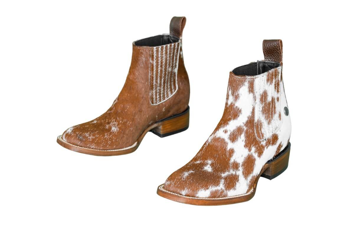 Aurora Hair-on-Hide Ankle Boot Collection | Unique Handcrafted Western Boots