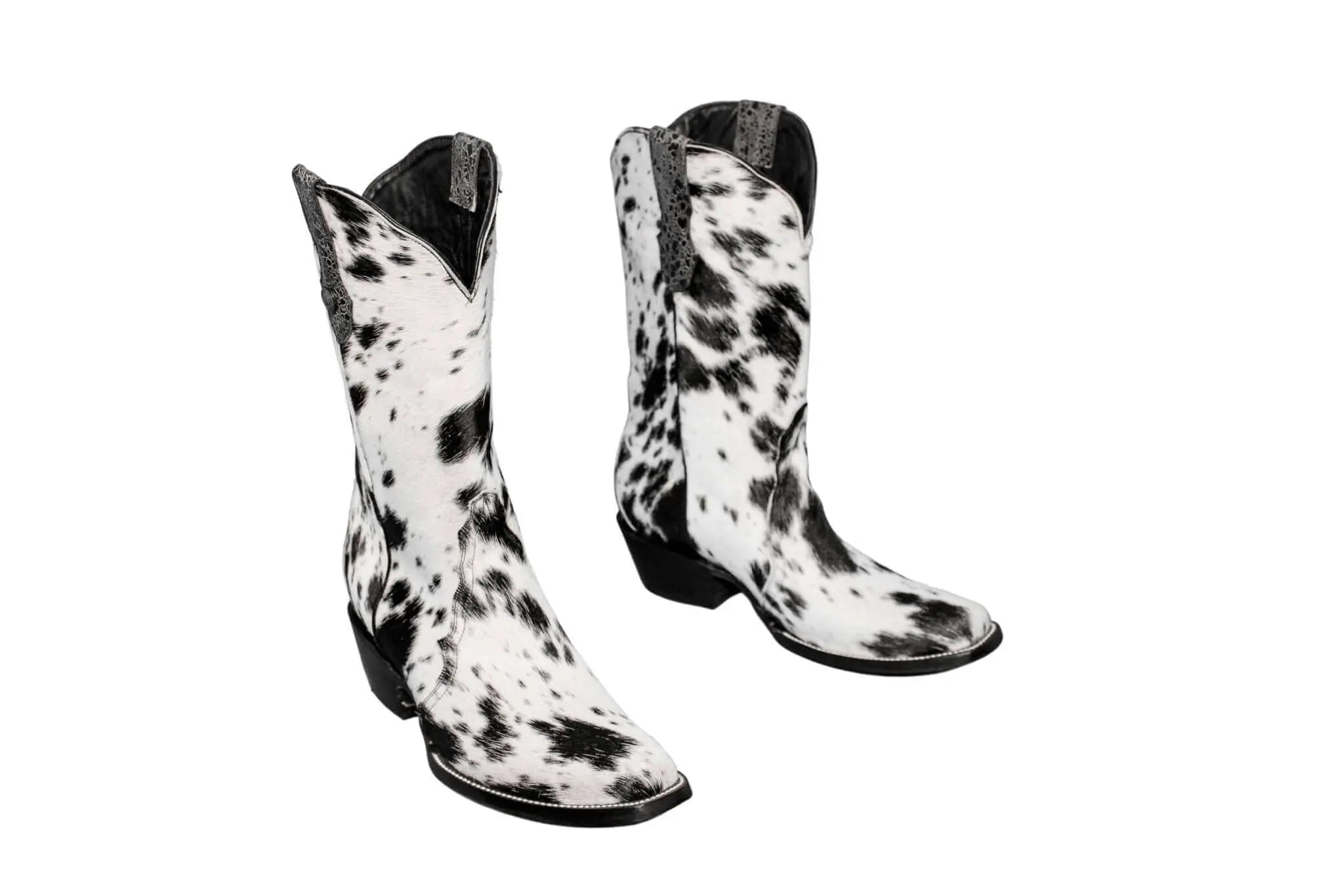 Carmen Tall Cowhide Boots – Hair-on Hide – Size 9.5 – Handmade Western Boots for Women